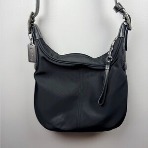 Coach Black Nylon & Leather Crossbody Bag style 6670